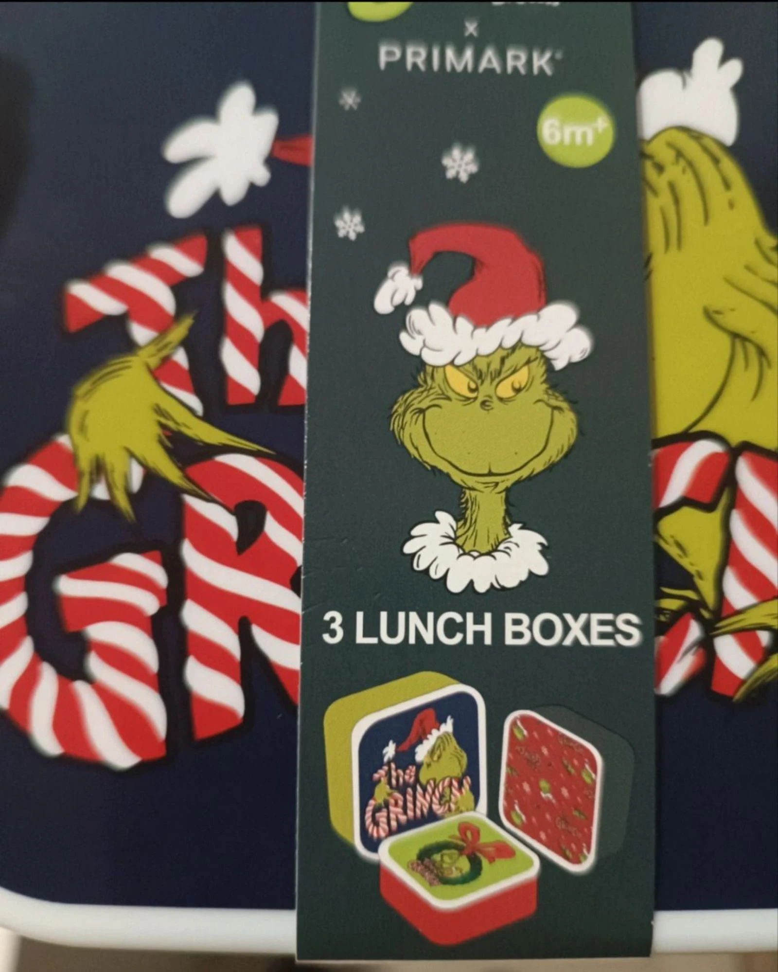 Conjunto de 3 porta-merendas O Grinch – photo 2